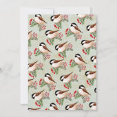 クリスマスの冬の写真が日を救う 招待状 (裏面)