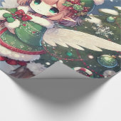 クリスマスの冬の妖精 ラッピングペーパー (角)