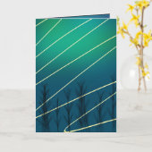 クリスマスの冬の挨拶カードです カード (黄色い花)