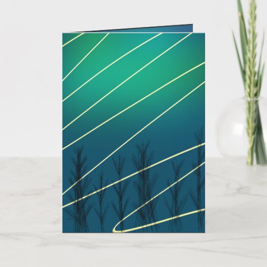 クリスマスの冬の挨拶カード カード (正面)