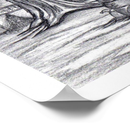 「クリスマスの冬の日」 ポスター (角)