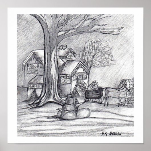 「クリスマスの冬の日」 ポスター (正面)