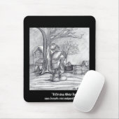 クリスマスの冬の日 マウスパッド (マウス)