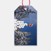 クリスマスの冬の景色 ギフトタグ (正面)