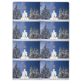 クリスマスの冬の景色 クリップボード (裏面)