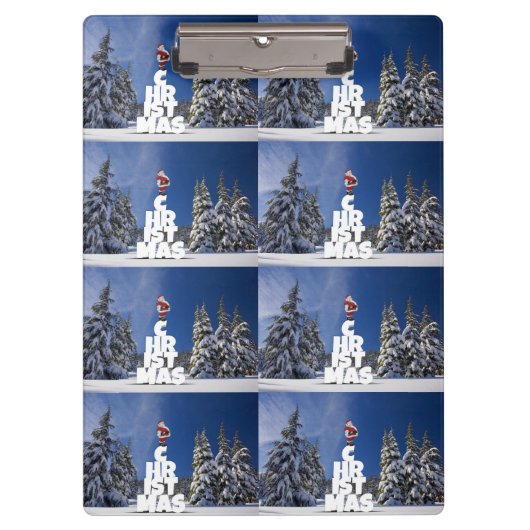 クリスマスの冬の景色 クリップボード (正面)