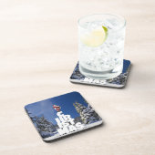 クリスマスの冬の景色 コースター (右側)