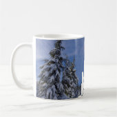 クリスマスの冬の景色 コーヒーマグカップ (左)