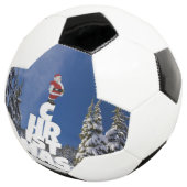 クリスマスの冬の景色 サッカーボール (3/4)