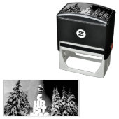 クリスマスの冬の景色 セルフインキングスタンプ (インサイチュ)