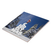 クリスマスの冬の景色 タイル (側面)