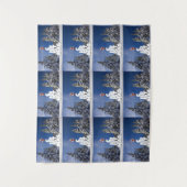 クリスマスの冬の景色 タペストリー (正面)