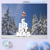 クリスマスの冬の景色 チラシ (シングル)