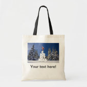 クリスマスの冬の景色 トートバッグ (正面)
