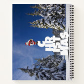 クリスマスの冬の景色 ノートブック (裏面)