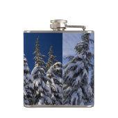 クリスマスの冬の景色 フラスク (裏面)
