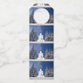 クリスマスの冬の景色 ボトルネックタグ (裏面)