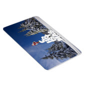 クリスマスの冬の景色 マグネット (右側)