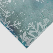 クリスマスの冬の白い雪の上に青 薄葉紙 (詳細)