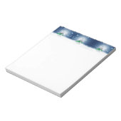 クリスマスの冬の雪だるま滑りやすいジョー緑のスカーフm ノートパッド (回転)