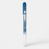 クリスマスの冬の雪だるま滑りやすいジョー緑のスカーフm iPhoneケース (左側面)