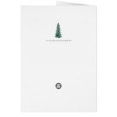 クリスマスの冬の雪は1枚のI愛カードを孤色に変色させます (裏面)