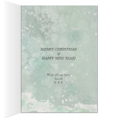 クリスマスの冬の雪は1枚のI愛カードを孤色に変色させます (内側 (右))