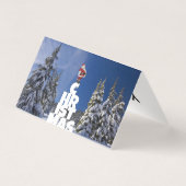 クリスマスの冬の風景 (裏面)