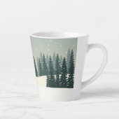 クリスマスの冬の風景 カフェラテマグ (右)