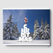 クリスマスの冬の風景 ゲストブック (裏面)