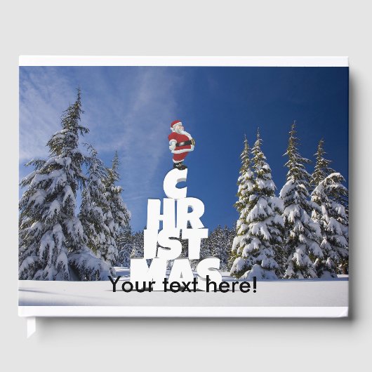 クリスマスの冬の風景 ゲストブック (正面)