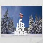 クリスマスの冬の風景 チラシ (正面)