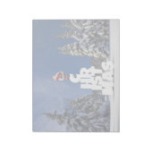 クリスマスの冬の風景 ノートパッド (回転)