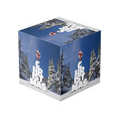 クリスマスの冬の風景 フォトキューブ (裏面アングル)