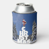 クリスマスの冬の風景 缶クーラー (缶裏面)