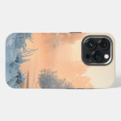 クリスマスの冬の風景 iPhoneケース (裏面横)