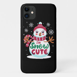 クリスマスの冬の魅力に包まれて スノーカワイイ! iPhone 11 ケース