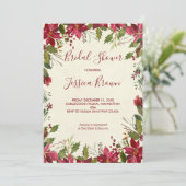 クリスマスの冬休みのブライダルシャワーの招待 招待状 (スタンド正面)