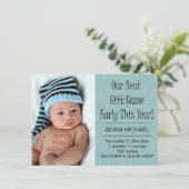 クリスマスの冬休みの誕生の発表 シーズンカード (スタンド正面)