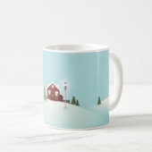 クリスマスの冬景色 コーヒーマグカップ (正面右)