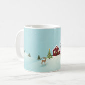 クリスマスの冬景色 コーヒーマグカップ (正面左)