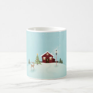 クリスマスの冬景色 コーヒーマグカップ