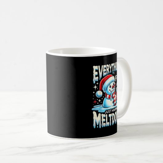 クリスマスの冬素晴らしは、すべてがちょうどメルトを持っている コーヒーマグカップ (正面右)