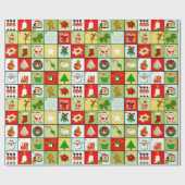 クリスマスの出現のカレンダー ラッピングペーパー (フラット)