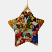 クリスマスの出生の星のオーナメント セラミックオーナメント (右)