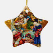 クリスマスの出生の星のオーナメント セラミックオーナメント (裏面)