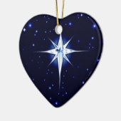 クリスマスの出生の星 セラミックオーナメント (左)