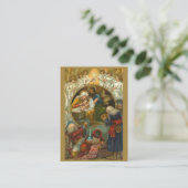 クリスマスの出生の直感の挨拶の神聖なカード 名刺 (スタンド正面)