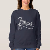 クリスマスの出生を信じて下さい スウェットシャツ (正面)