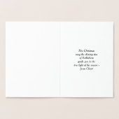 クリスマスの出生キリスト教の宗教イエス・キリスト 箔カード (内部)